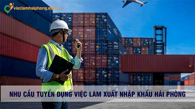 TUYỂN DỤNG NHÂN VIÊN CHỨNG TỪ XUẤT NHẬP KHẨU TẠI HẢI PHÒNG