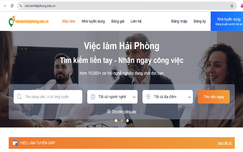 Tìm việc làm Hải Phòng tại Vieclamhaiphong.edu.vn